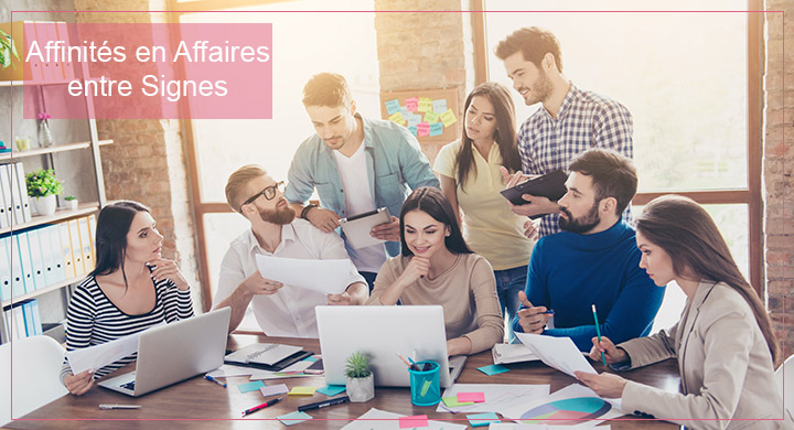 Affinités en affaires entre signes